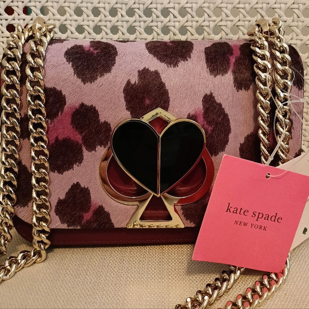 NWT KATE SPADE 💜 Genuine Calf Hair  Shoulder Bag
